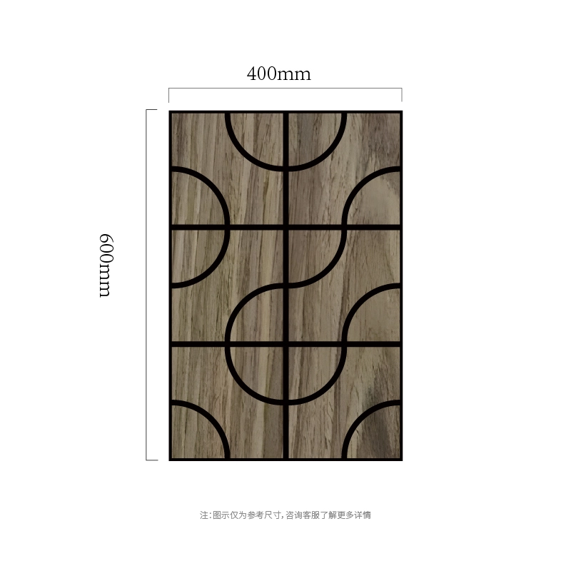 Arc Grid Wood MDF-on-PET akustični zidni panel Arc Grid Wood MDF-on-PET akustični zidni panel
