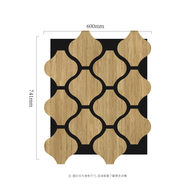 Modularni akustični zidni panel Clover Chain MDF-on-PET Modularni akustični zidni panel Clover Chain MDF-on-PET