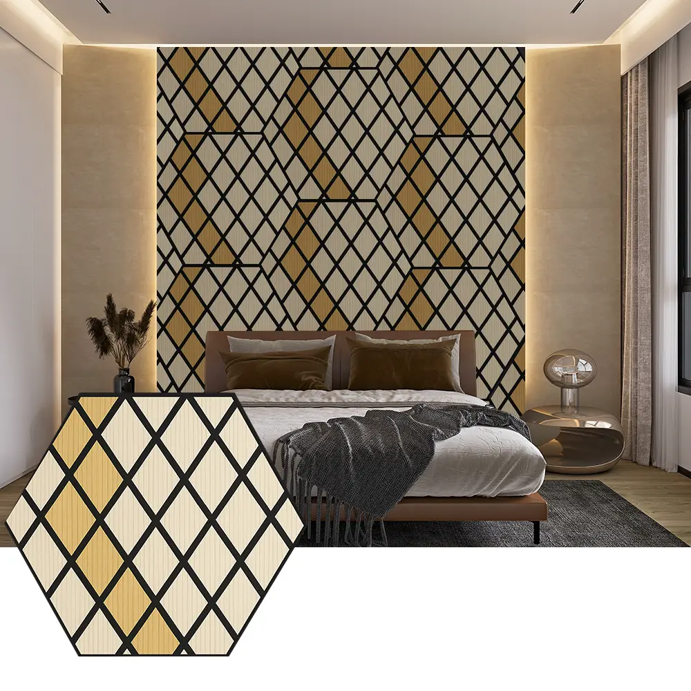 Hexagon PET akustični paneli za moderan dizajn zidova Hexagon PET akustični paneli za moderan dizajn zidova