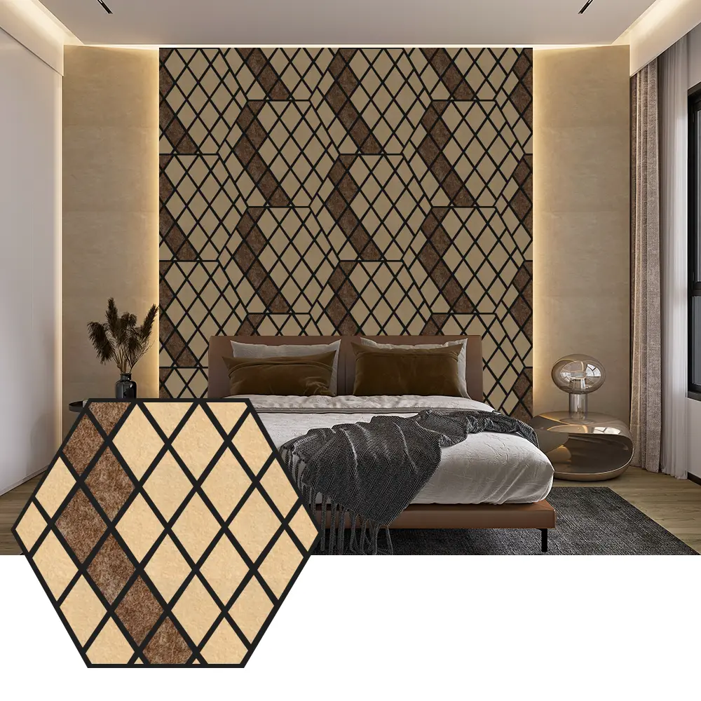 Hexagon PET akustični paneli za moderan dizajn zidova
