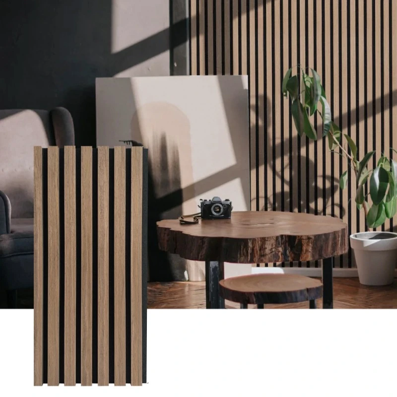 Wood Slat Acoustic Wall Panel for Interior Sound Absorption