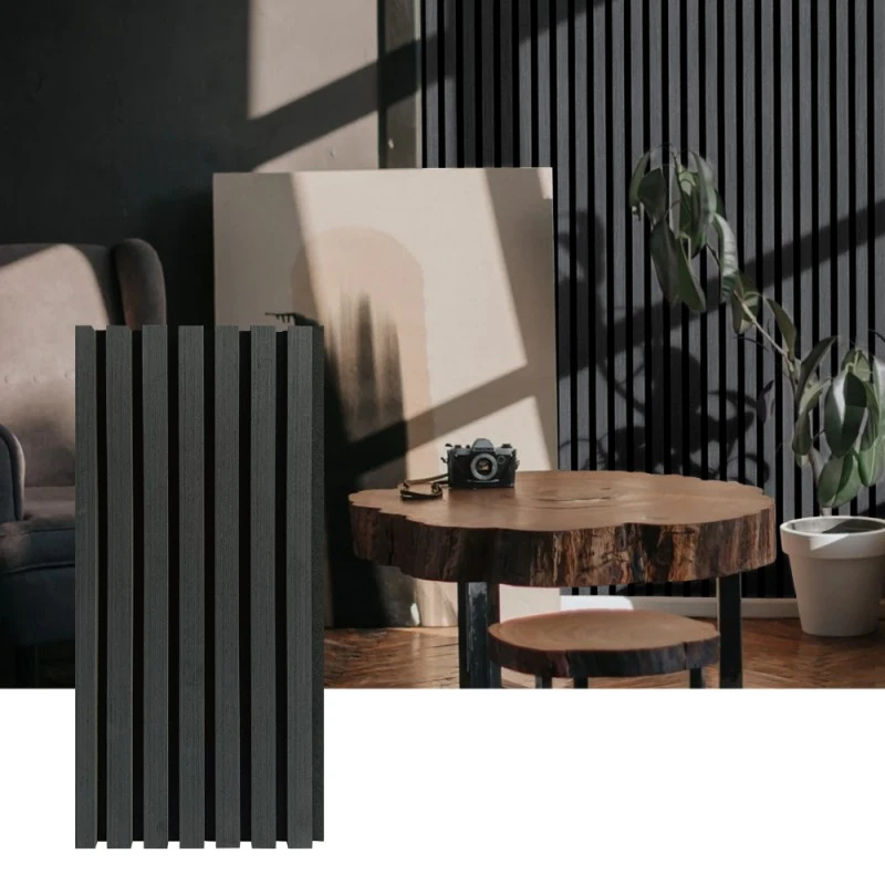 Wood Slat Acoustic Wall Panel for Interior Sound Absorption